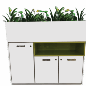Half-Cabinet Planter