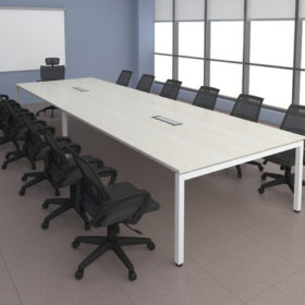 Conference Table With Tubular Leg